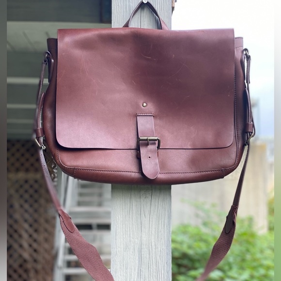 L.L. Bean Other - L.L. Bean Rich Brown Leather Messenger Bag
